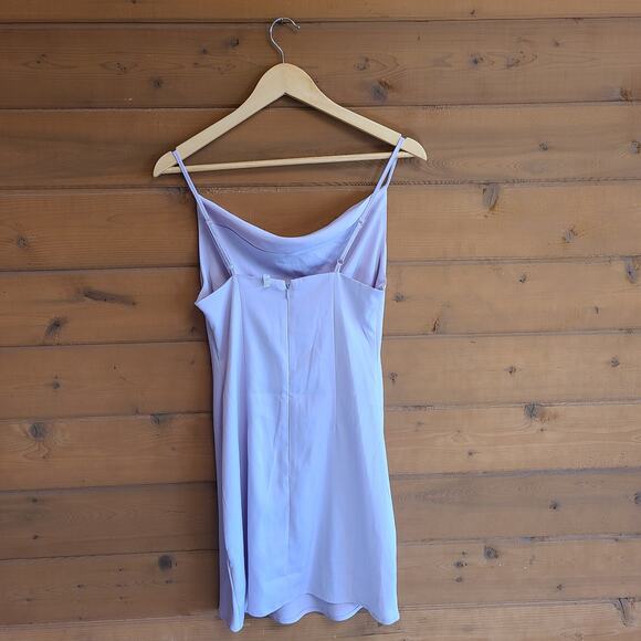 Urban Outfitters Slip Dress Lilac Light Before Dark Mallory Cowl Y2K 90's Small - Picture 3 of 4